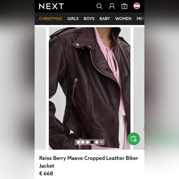 Leather biker jacket - Picture 14 of 15